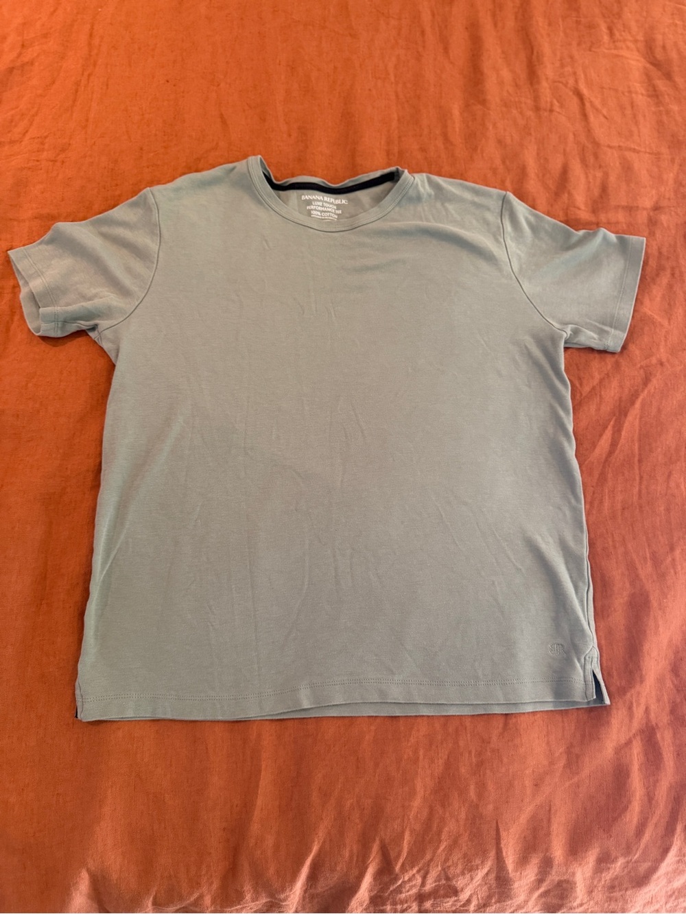 Banana Republic Luxe Touch Performance Short Sleeve Shirt in Light Green